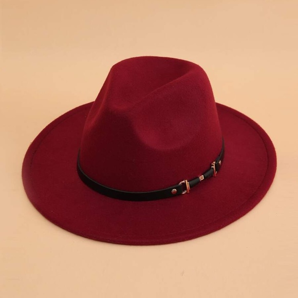 Bohemian Vegan Leather belted Fedora Hat Summer - Picture 9 of 9